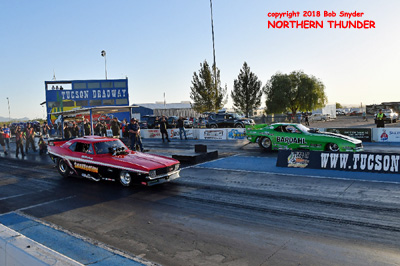 Bill Windham (near lane) vs Bobby Cottrell (far lane)