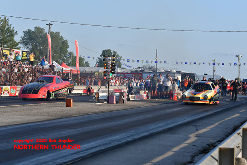 (near lane) Keith Jackson - 'High Heaven' vs (far lane) Nick Johnson - 'Prairie Fire'